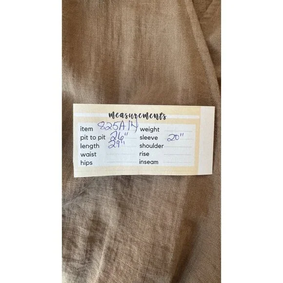 2/$30 ZARA Womens M-L Wrap Blouse Taupe Brown Viscose Blend - Picture 4 of 15